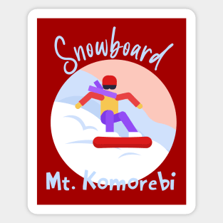 Snowboard Mt. Komorbi Sticker